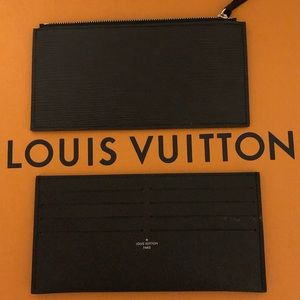 Authentic Louis Vuitton Felicie Black EPI leather Inserts